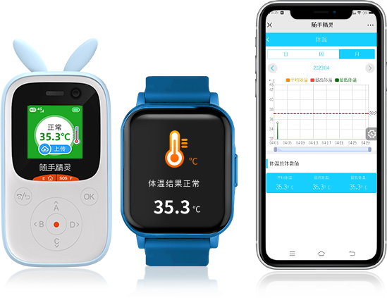 远程实时监测家人体温
